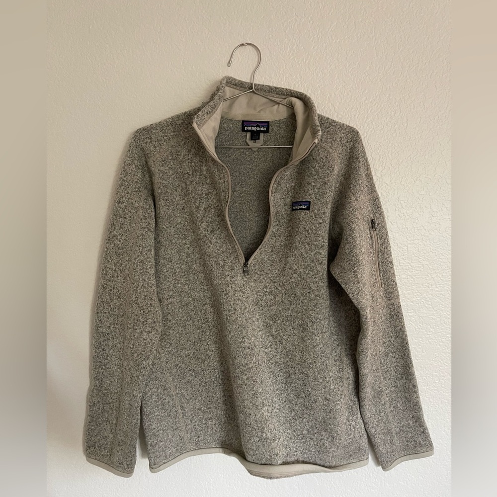 Patagonia pullover gray quarter zip Size L